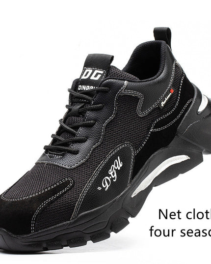 Men's Safety Shoes Anti-smashing And Anti-piercing Steel Toe