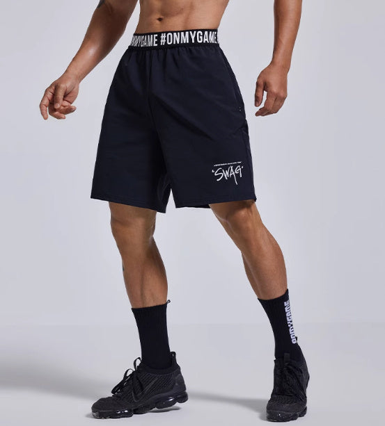 Men's Shorts Loose Sports Workout Cropped Pants Breathable