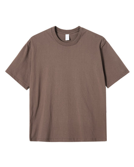 230g Combed Cotton Solid Color Short-sleeved T-shirt Foundation