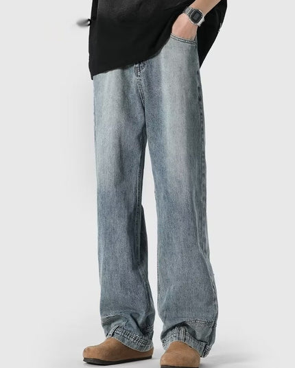 Retro High Street Jeans | Loose Straight-Leg Couple Niche Trousers