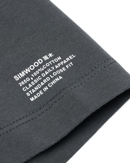 Basic Solid Color Heavy Underwear Short-sleeved T-shirt Men
