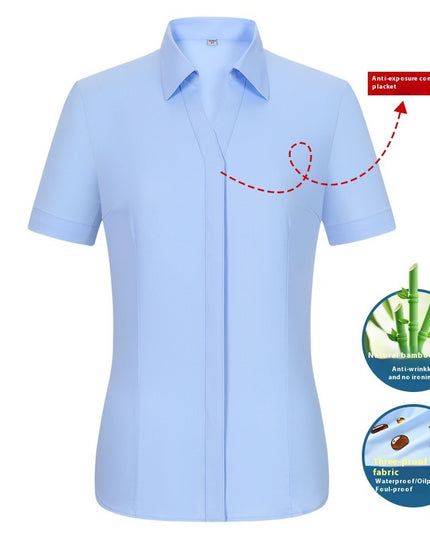 Men's  Short Sleeves Are Waterproof, Oil Resistant And Stain Resistant