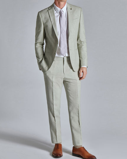 Men's Classic Solid Color Blazer And Pants Set