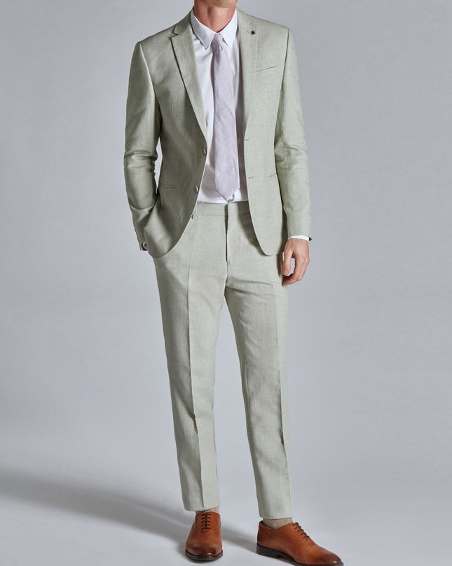 Men's Classic Solid Color Blazer And Pants Set