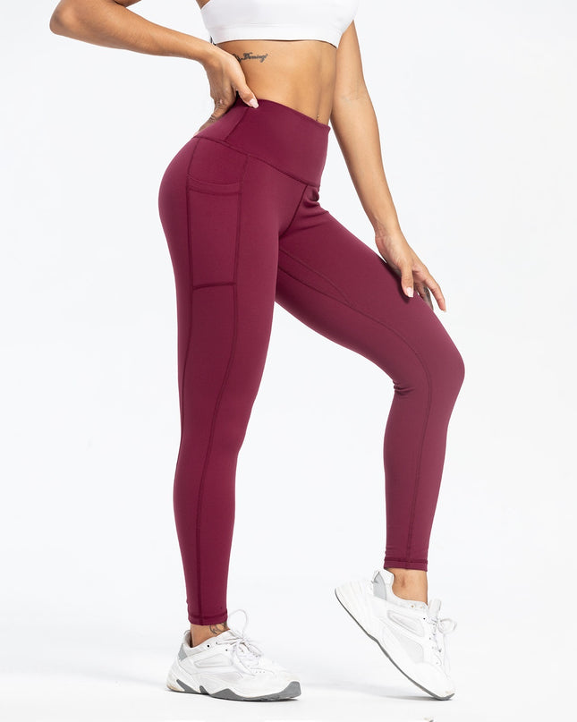 Women's Slim-fit Pocket High Waist Workout Sports Yoga Pants
