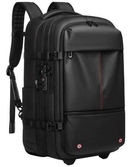 Vacuum Expandable Trolley Backpack Large Capacity Scalable Business Trip