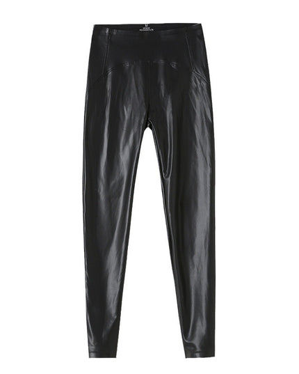 Autumn And Winter New PU Leather Women's Pants