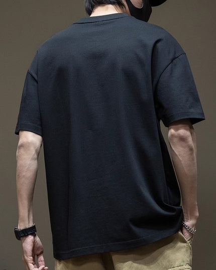 Summer Fat Crew Neck Short Sleeve T-shirt Loose Three-dimensional