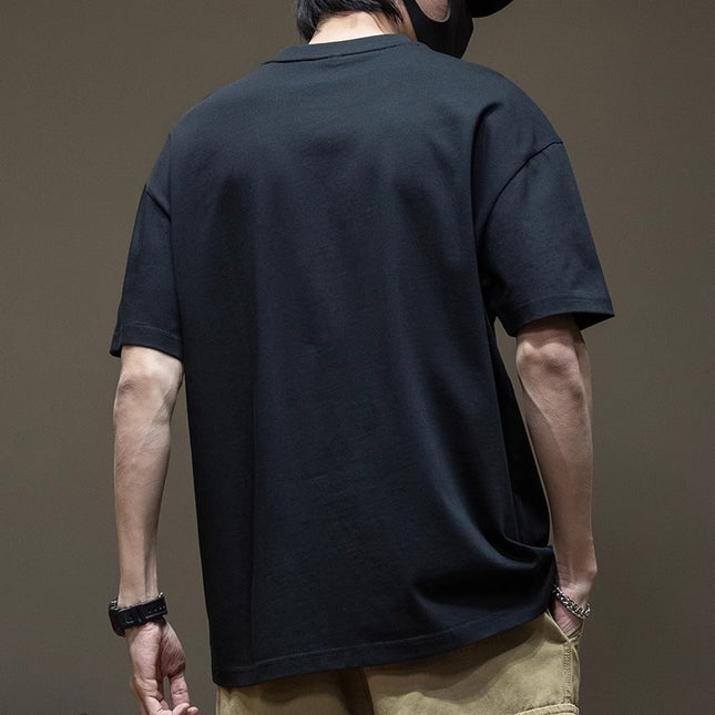 Summer Fat Crew Neck Short Sleeve T-shirt Loose Three-dimensional