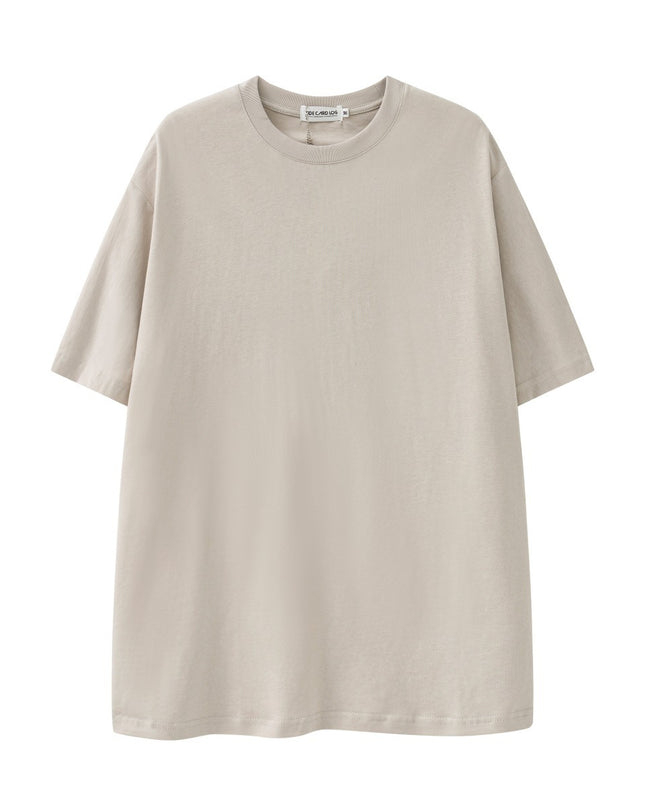 Heavy Men's Cotton Brand High Street Short Sleeve Loose T-shirt