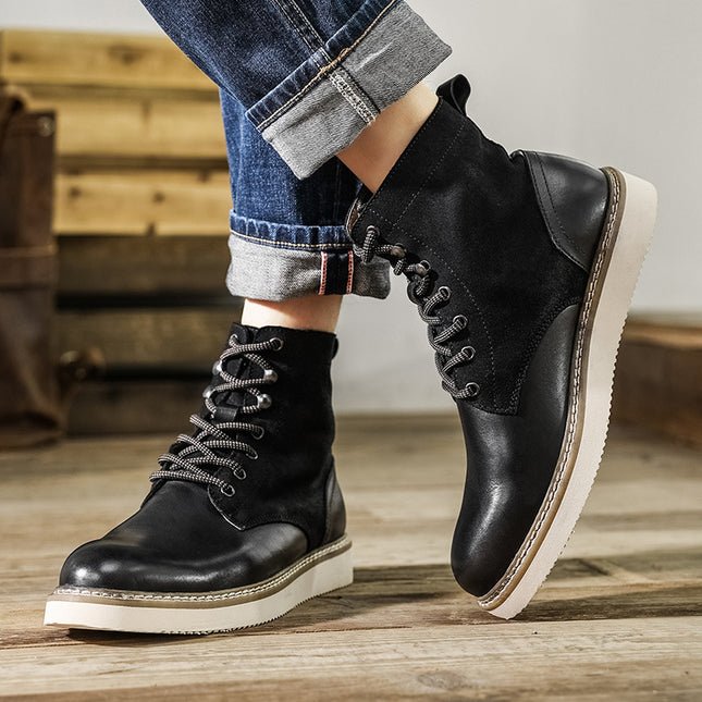 Retro Men's High-top Shoes American Tooling Boots