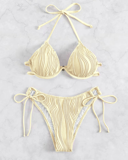 Women's Split Sexy Bikini Swimsuit With Steel Bracket