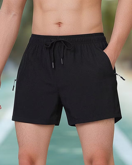 Black Ice Silk Fitness Training Pants Running Men's Pants