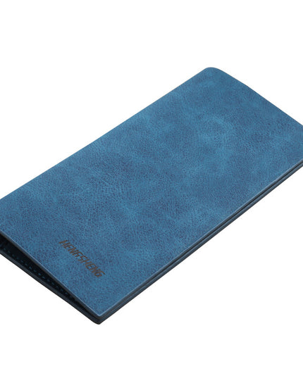 Men's Wallet Long Retro Thin Frosted Soft