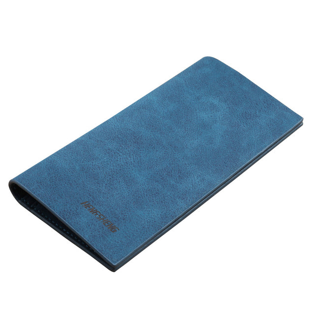 Men's Wallet Long Retro Thin Frosted Soft