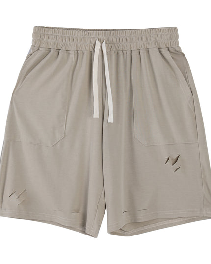 Five-point Shorts Sports Casual Men's Ripped Breathable