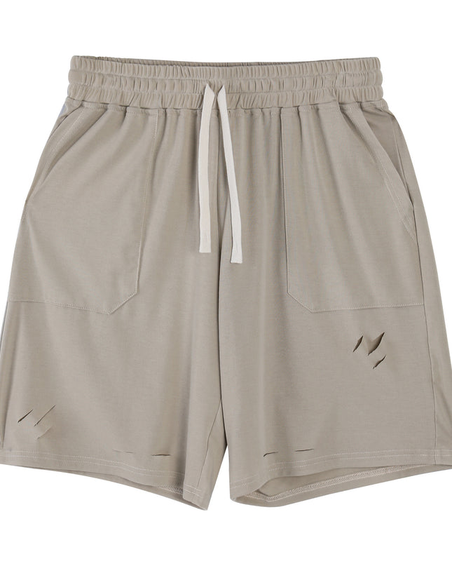 Five-point Shorts Sports Casual Men's Ripped Breathable
