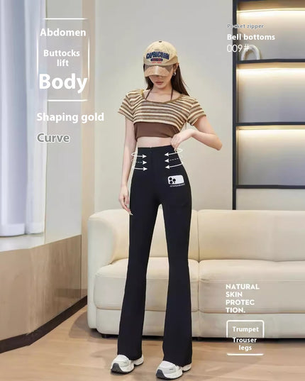 High Waist High Elastic Shark Pants Outer Wear Leggings