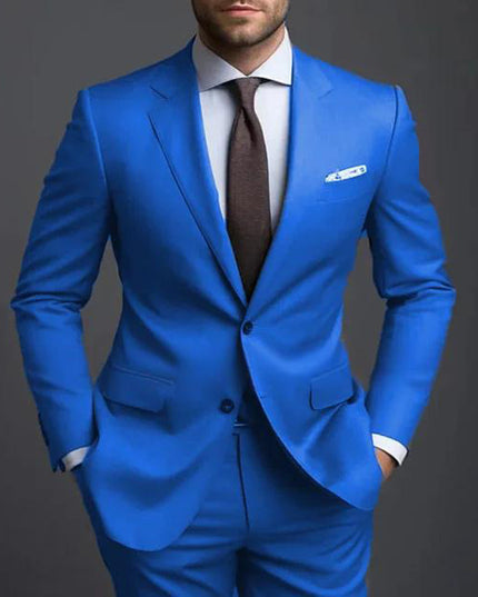 Business Casual Men's Fashion Suit Two-piece Suit