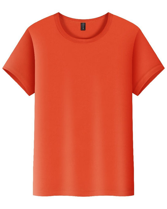 High-end Ice Silk Sports Running Fitness Clothes Loose-fitting Casual Round-neck Short Sleeve