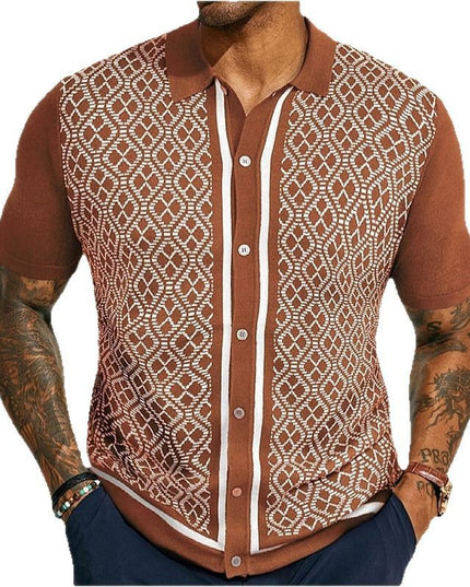 European And American Style Men's Casual Jacquard Sweater