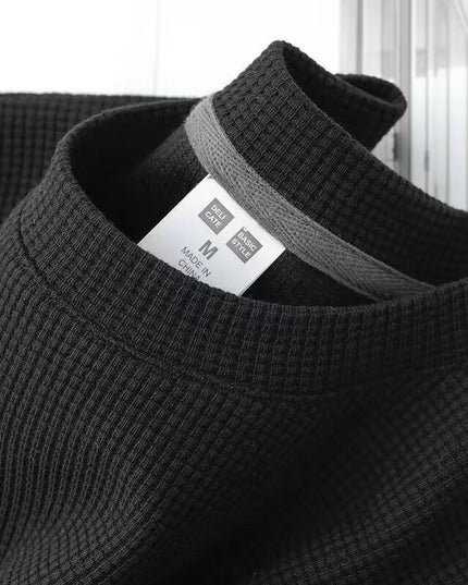 Waffle Men's Casual Half-sleeve Summer Wear