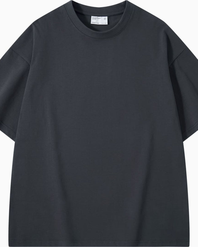 Thickened Cotton Short-sleeved Drop-shoulder T-shirt Bottoming Shirt Top
