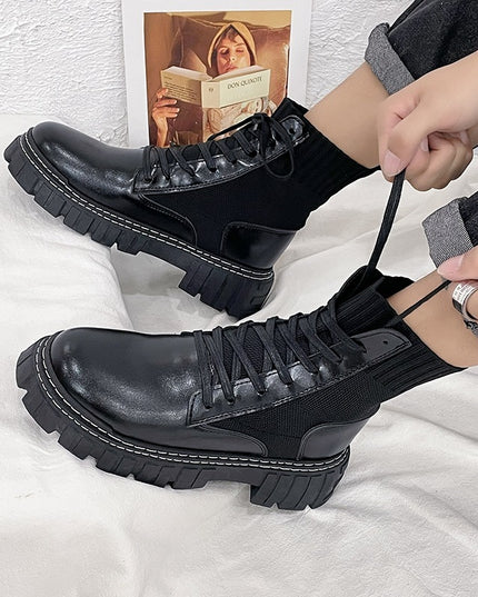 Platform Martin Boots British Style High Top