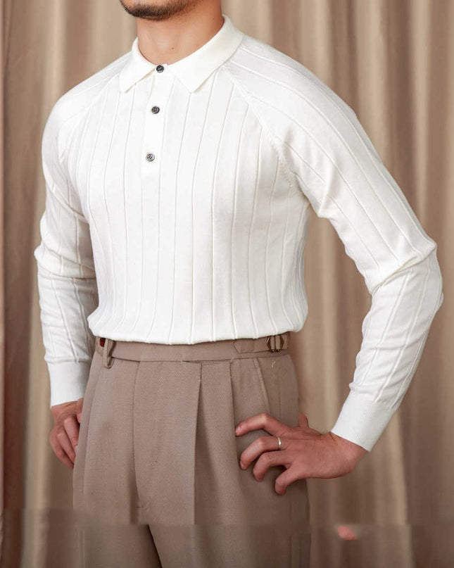 Autumn And Winter British Slim-fitting Lapel Long Sleeve