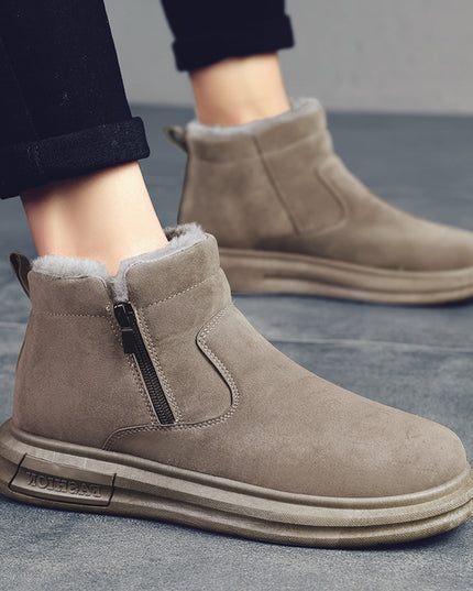 Solid Color Pig Bar Leather Casual Men's Shoes