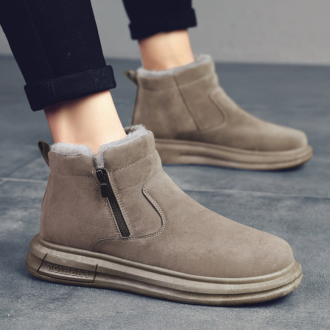 Solid Color Pig Bar Leather Casual Men's Shoes