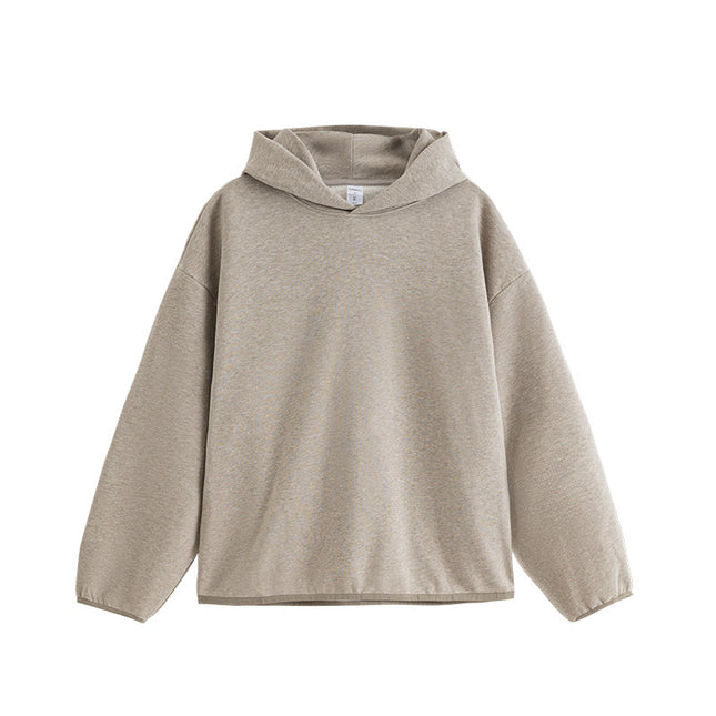 Thin Hoodie Loose And Simple Solid Color High Street