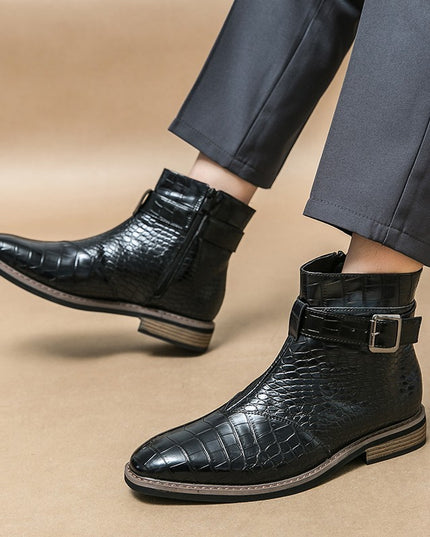 British Style Casual Trendy Pointed Leather Shoes