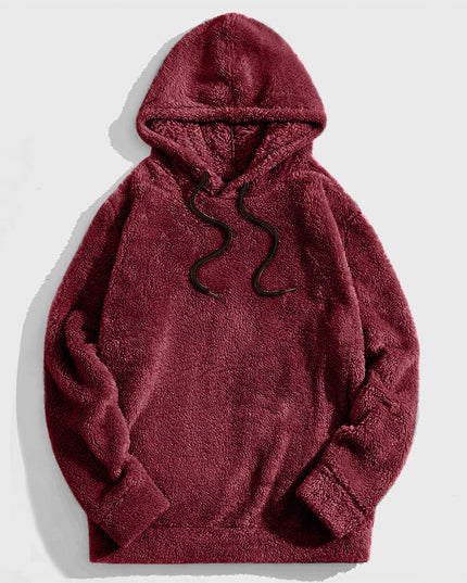 Autumn And Winter Thickening Double-sided Velvet Casual Loose Long-sleeved Hooded Sweater