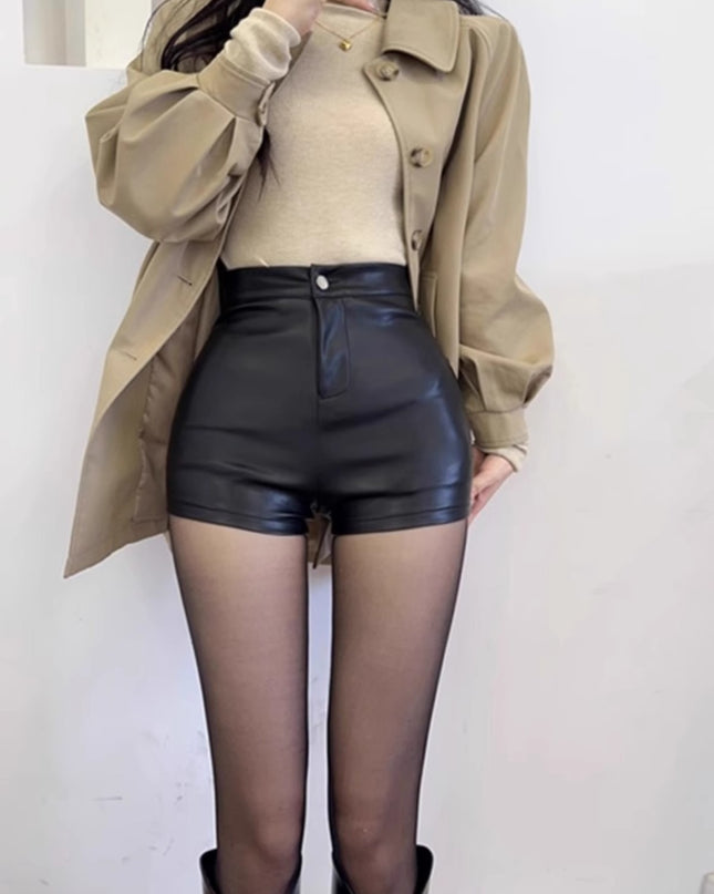 Ladies New High Waist Slimming And Tight Shorts