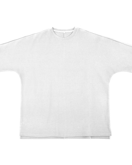 Air Cotton Plus Size 280g Loose T-shirt With Sleeves