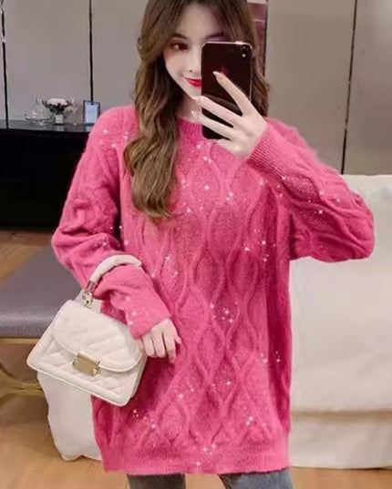 Thick Loose And Lazy Style Knitted Sweater