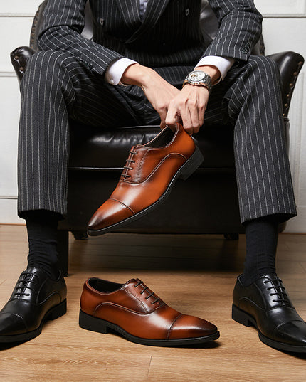 New Height Increasing Insole Business Formal Wear Soft Bottom Oxford Shoes