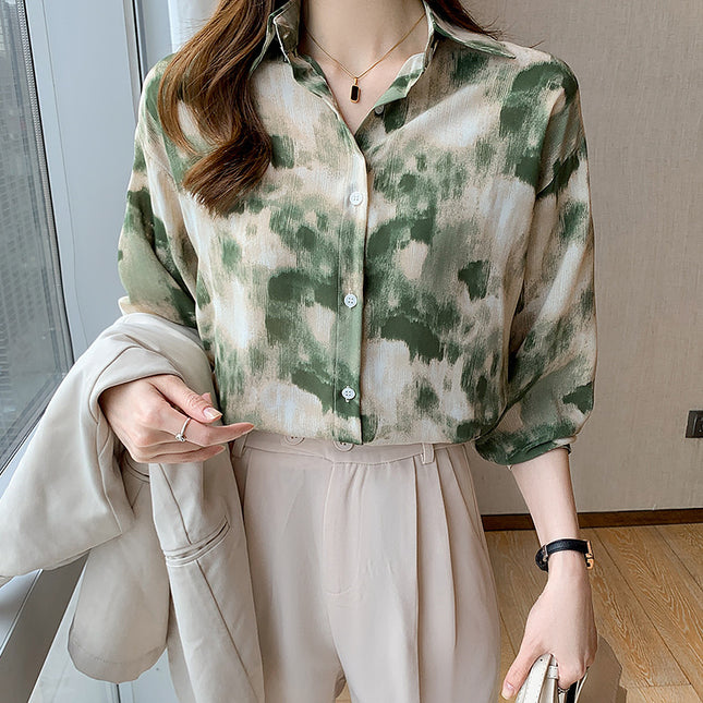 Loose Casual Retro Hong Kong Style Top