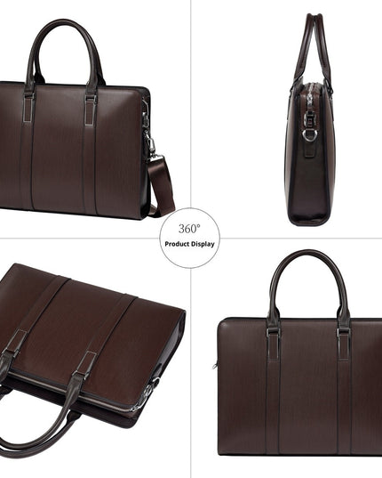 High-End Business Computer Bag | Men’s Cowhide Leather Handbag