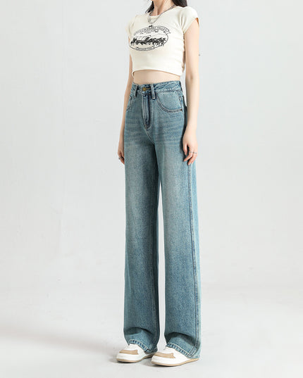 Fashionable Narrow Wide-leg Jeans For Women