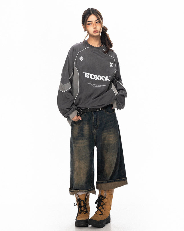 Pullover Loose Outdoor Casual Cargo Sweater