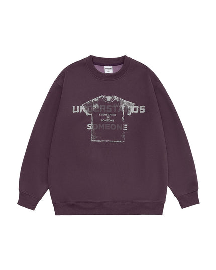 Design Sense Printed Crew Neck Sweatshirt Men