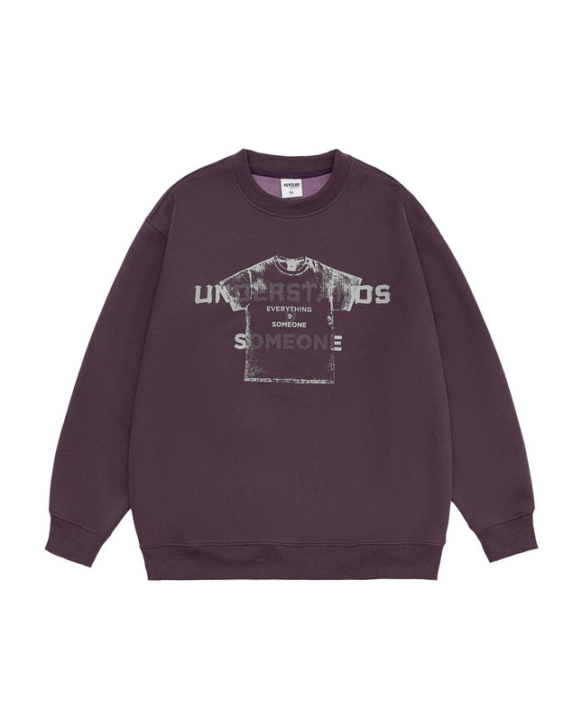 Design Sense Printed Crew Neck Sweatshirt Men