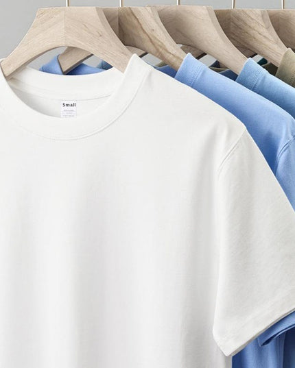 Cotton Heavy Round Neck Cultural T-shirt Advertising Shirt