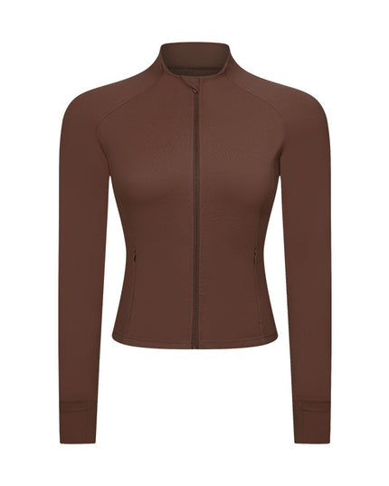 Slim-fit Yoga Wear Long Sleeve Tup Cardigan