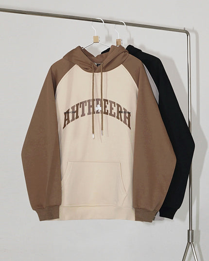 Men's Sweatshirt Vintage Letter Print Sports Hoodie
