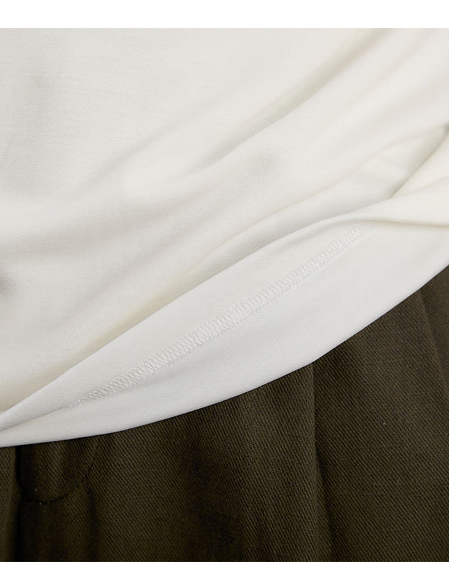 Summer Skin-friendly Soft Glutinous Draping Short Sleeve Round Neck T-shirt Casual Stretch Men