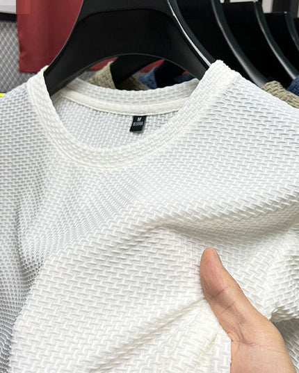 Men's Casual Bamboo Ice Silk Short Sleeved Shirt