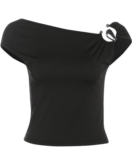 Bare Back Slim Fit Slimming T-shirt Short Sleeve Women